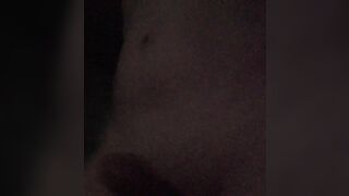 Walk around with a Naked Erection at Midnight - it became Shorter, but I got Cum as Usual 0212
