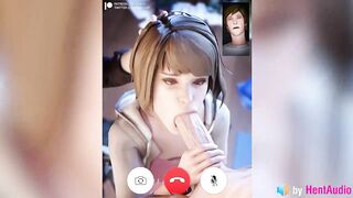 Warren being a Cuck while Chloe uses Max's Mouth on Facetime (with Sound) 3d Animation Loop Hentai
