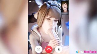 Warren being a Cuck while Chloe uses Max's Mouth on Facetime (with Sound) 3d Animation Loop Hentai