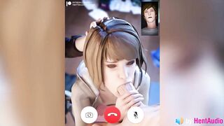 Warren being a Cuck while Chloe uses Max's Mouth on Facetime (with Sound) 3d Animation Loop Hentai