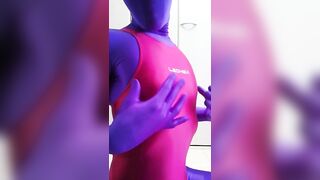 Mary Playing Zentai and Leohex