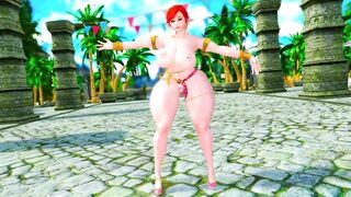 Skyrim THICC Cammi Beach Dance