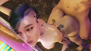 【MMD R-18 SEX DANCE】HARD SEX UNDER RAIN HOT ASS 激しいセックス [MMD]