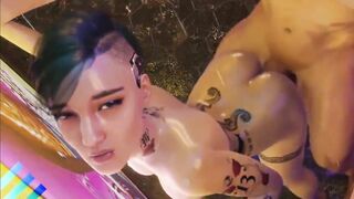 【MMD R-18 SEX DANCE】HARD SEX UNDER RAIN HOT ASS 激しいセックス [MMD]