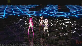 MMD R18 Mika Yamakaze and Misaka Higai Mousou Keitai Joshi 1230