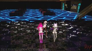 MMD R18 Mika Yamakaze and Misaka Higai Mousou Keitai Joshi 1230