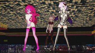 MMD R18 Mika Yamakaze and Misaka Higai Mousou Keitai Joshi 1230