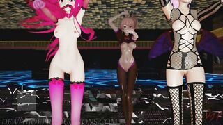 MMD R18 Mika Yamakaze and Misaka Higai Mousou Keitai Joshi 1230