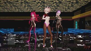MMD R18 Mika Yamakaze and Misaka Higai Mousou Keitai Joshi 1230