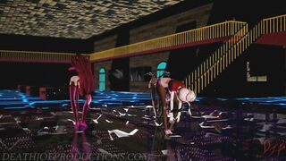 MMD R18 Mika Yamakaze and Misaka Higai Mousou Keitai Joshi 1230