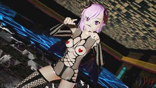 MMD R18 Mika Yamakaze and Misaka Higai Mousou Keitai Joshi 1230
