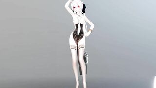 【r-18 MMD】LEWD-VOCALOID LUO TIANYI 半透旗袍弱音 - Somthing