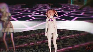 MMD R18 Misaka and Kuroko - Blackpink Whistle 1212