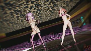 MMD R18 Misaka and Kuroko - Blackpink Whistle 1212