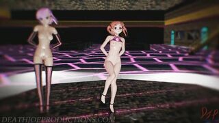 MMD R18 Misaka and Kuroko - Blackpink Whistle 1212