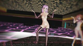 MMD R18 Misaka and Kuroko - Blackpink Whistle 1212