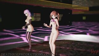 MMD R18 Misaka and Kuroko - Blackpink Whistle 1212