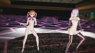 MMD R18 Misaka and Kuroko - Blackpink Whistle 1212
