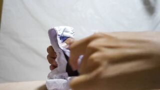 ひかり（24）激カワ大手企業受付嬢のエロエロパンツのクロッチに大量射精