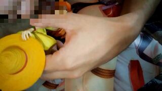 エヴァンゲリオン黄色ワンピースアスカフィギュアぶっかけ顔射オナニー【キモオタク男の喘ぎ声あり】