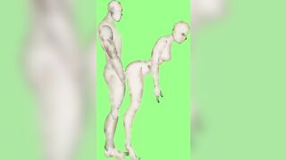 Artistic Anal Green Screen