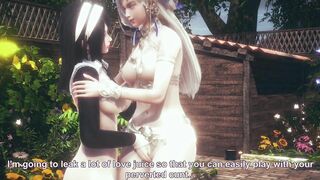 Beautiful Queen + Nun - Threesome - Hentai (Uncensored)