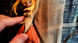 【hentai】BlondeTwintailfigure Bukkake Japanese Nerdy Anime　masturbation Semen SchoolRumble　airikondo
