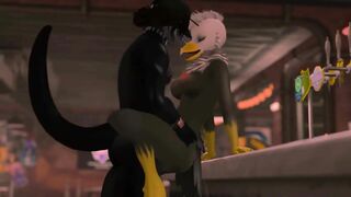 Furry Bar Fuck BirdxSnake (SL Yiff Video)