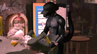 Furry Bar Fuck BirdxSnake (SL Yiff Video)