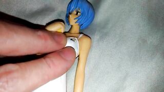 綾波レイテニスウェアフィギュアに大量ぶっかけオナニー【デブキモオタの喘ぎ声あり】
