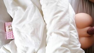 Creampie in a Cute Bride's Pussy