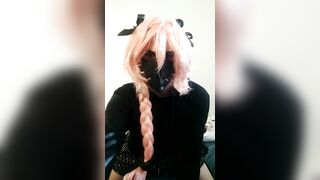 Astolfo Cosplay Teaser - Fit Trap Teases her Tight Hole