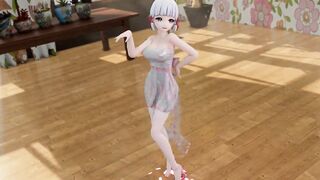 【r-18 MMD】Genshin Impact Ayaka 神里绫华 - 小鹿乱撞