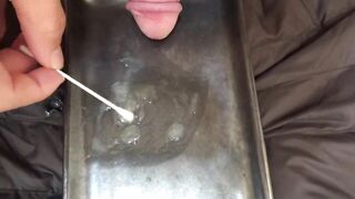 尿道が詰まるほどの特濃精子が出たので、いろいろ弄ってみました。
