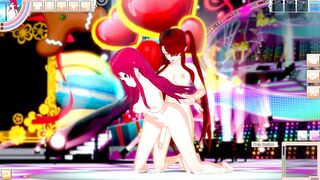 Futa Girls Fucking on Stage Doggy Arm Pull Futanari