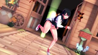[MMD]Takarada Rikka-Cat Food[by Maro-chan]