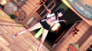[MMD]Takarada Rikka-Cat Food[by Maro-chan]
