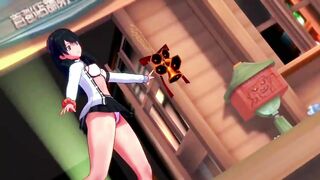 [MMD]Takarada Rikka-Cat Food[by Maro-chan]