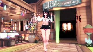 [MMD]Takarada Rikka-Cat Food[by Maro-chan]