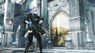 Skyrim Nier 2b Sexy Mmd Dance Addiction