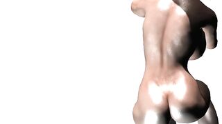 Doggy Style Anal POV on Spikey Black Cock