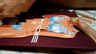 二次元下着ギャルに精子ぶっかけ【変態オタクのオナニー】