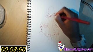 5 Mins Quick Sketch of Yummi Koko W/HentaiMasterArt