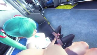 Taker POV Futa Hatsune MIku Fucks your Tight Pussy in Public Place (3D PORN 60 FPS)