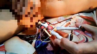 フィギュアにキスとぶっかけするキモオタクのオナニー【ぱすてるチャイム・竜胆リナ】