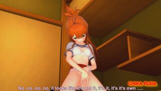(3D Hentai) Chika Ruda - Red Haired Girl Masturbates (Koikatu//コイカツ！)