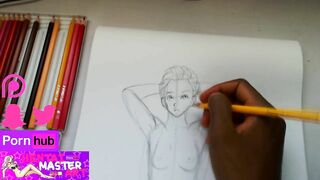 Fragile Topless Fan Art Speed Drawing
