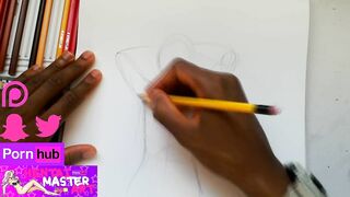 Fragile Topless Fan Art Speed Drawing