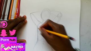 Fragile Topless Fan Art Speed Drawing
