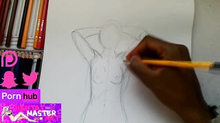 Fragile Topless Fan Art Speed Drawing